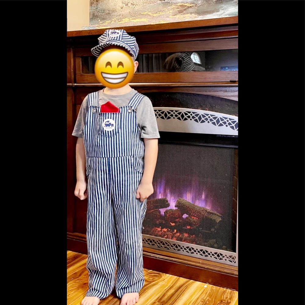 Railroad Conductor Halloween Costume/Train play outfit